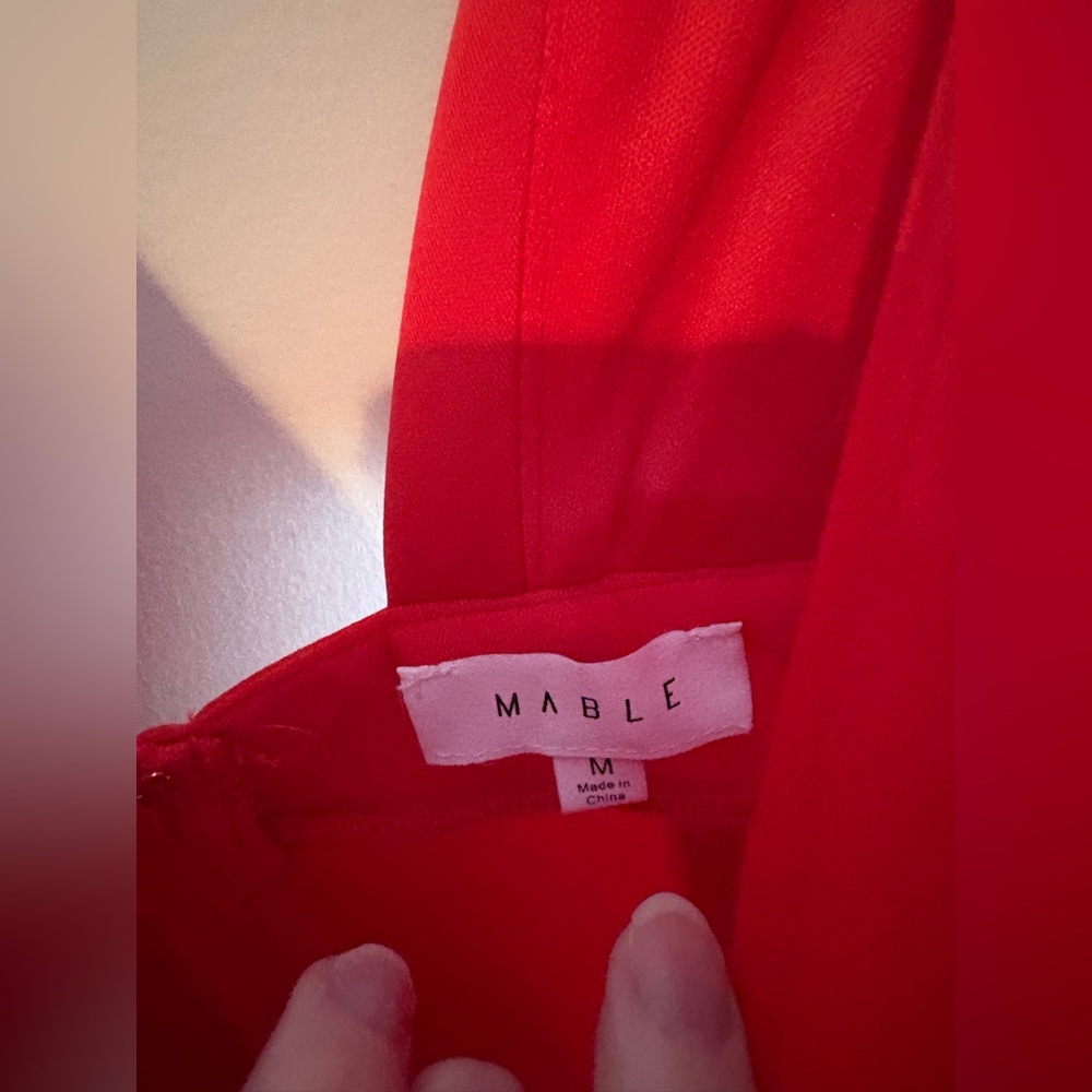 Anthropologie Mable Red Epiphany Scuba Mini Dress NWOT - Picture 5 of 9